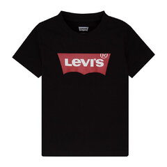 Футболка для мальчиков Levi's Batwing Boy Dark с коротким рукавом, черная S6424517 цена и информация | Рубашки для мальчиков | kaup24.ee