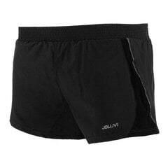 Спортивные штаны для взрослых Joluvi Meta, чёрные Унисекс S6412208 цена и информация | Мужские шорты | kaup24.ee