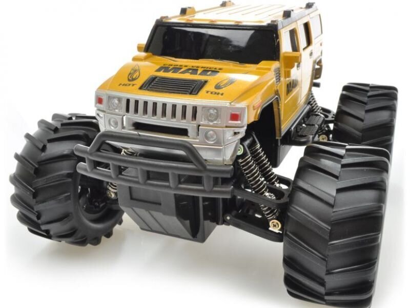 RC maastur MAD monster truck kuldsed värvid hind ja info | Poiste mänguasjad | kaup24.ee