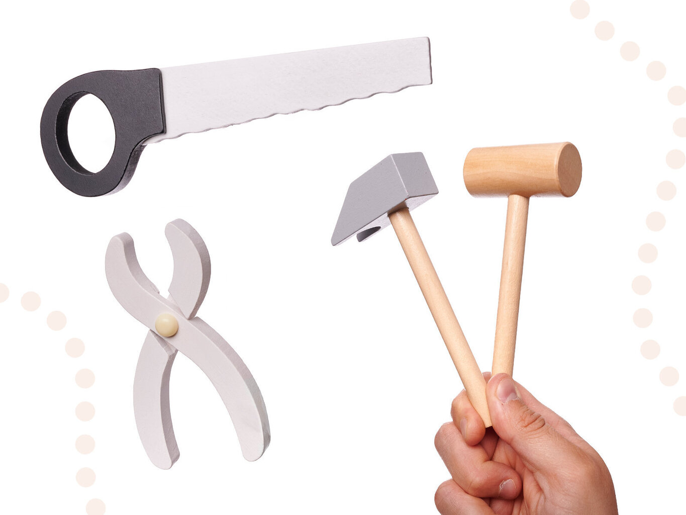 Laste puidust tööriistakasti komplekt hind ja info | Arendavad mänguasjad | kaup24.ee