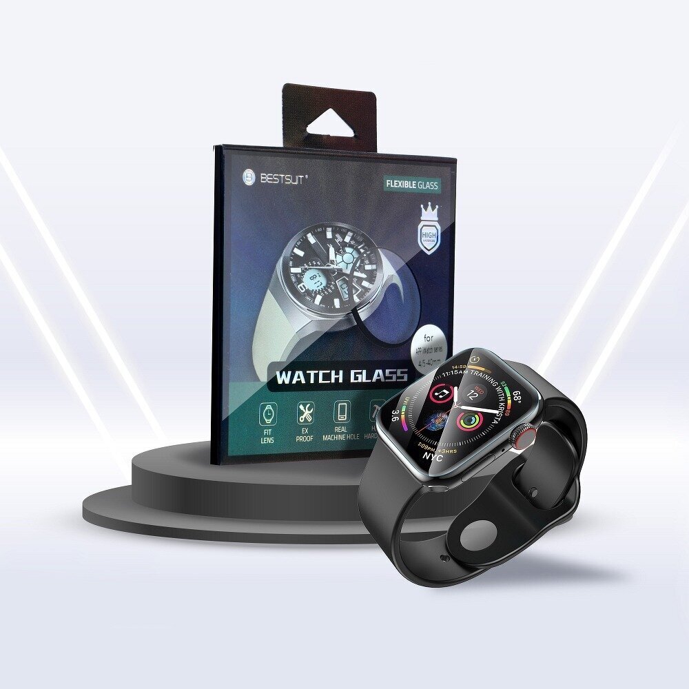 Ekraanikaitse Flexible glass, Apple Watch 4 / 5, 44 mm hind ja info | Nutikellade ja nutivõrude tarvikud | kaup24.ee