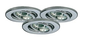 Sisseehitatud laevalgusti komplekt Nice Price 3x20W GU5,3 230/12V kroomitud hind ja info | Süvistatavad ja LED valgustid | kaup24.ee