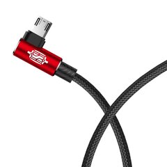 Двухсторонний кабель Baseus MVP с угловым разъемом micro USB 1.5A 2м, красный (CAMMVP-B09) цена и информация | Кабели для телефонов | kaup24.ee