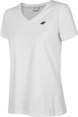 Женская футболка 4F, белая цена и информация | Футболка женская | kaup24.ee