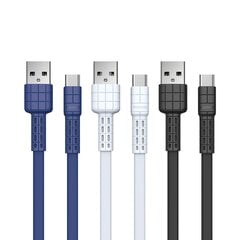 Кабель Remax Armor Series плоский USB/USB Type C 5V 2.4A, синий (RC-116a) цена и информация | Кабели для телефонов | kaup24.ee