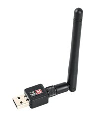 Fusion traadita WiFi-adapter antenniga (2,4 GHz / USB 2.0, juhtmevaba, 300 Mbps, IEEE 802.11b/g/n) цена и информация | Адаптеры и USB-hub | kaup24.ee