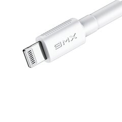Baseus BMX MFI minikaabel vastupidav traat USB Type C PD 18W / Lightning 1,2m valge (CATLSW-A02) hind ja info | Mobiiltelefonide kaablid | kaup24.ee