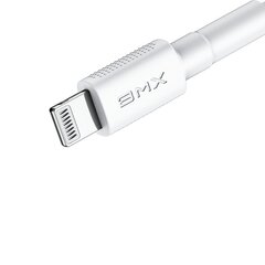 Baseus BMX MFI minikaabel vastupidav traat USB Type C PD 18W / Lightning 1,8m valge (CATLSW-B02) цена и информация | Кабели для телефонов | kaup24.ee