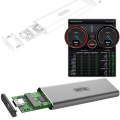 Внутренний жесткий диск Unitek S1201A, USB C цена и информация | Адаптеры и USB-hub | kaup24.ee