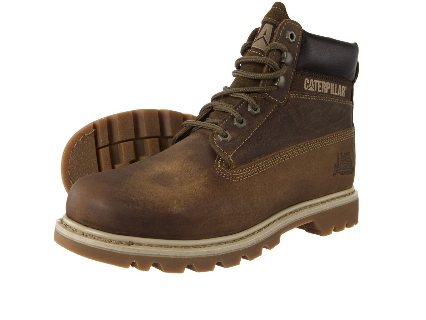 Мужские ботинки Caterpillar Colorado Dark Beige (P708190), коричневые цена