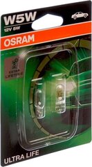 Автомобильная лампа OS2825ULT-02B Osram OS2825ULT-02B W5W 5W 12V (2 Предметы) цена и информация | Автомобильные лампочки | kaup24.ee