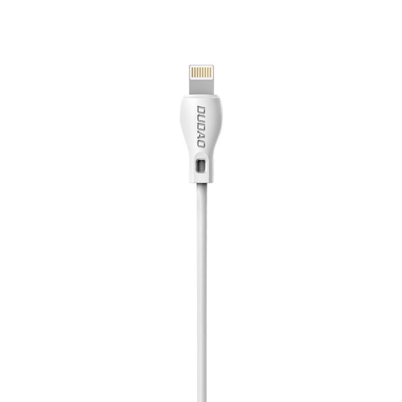 Dudao USB / Lightning andmelaadimiskaabel 2,4A 1m valge (L4L 1m valge) hind ja info | Mobiiltelefonide kaablid | kaup24.ee