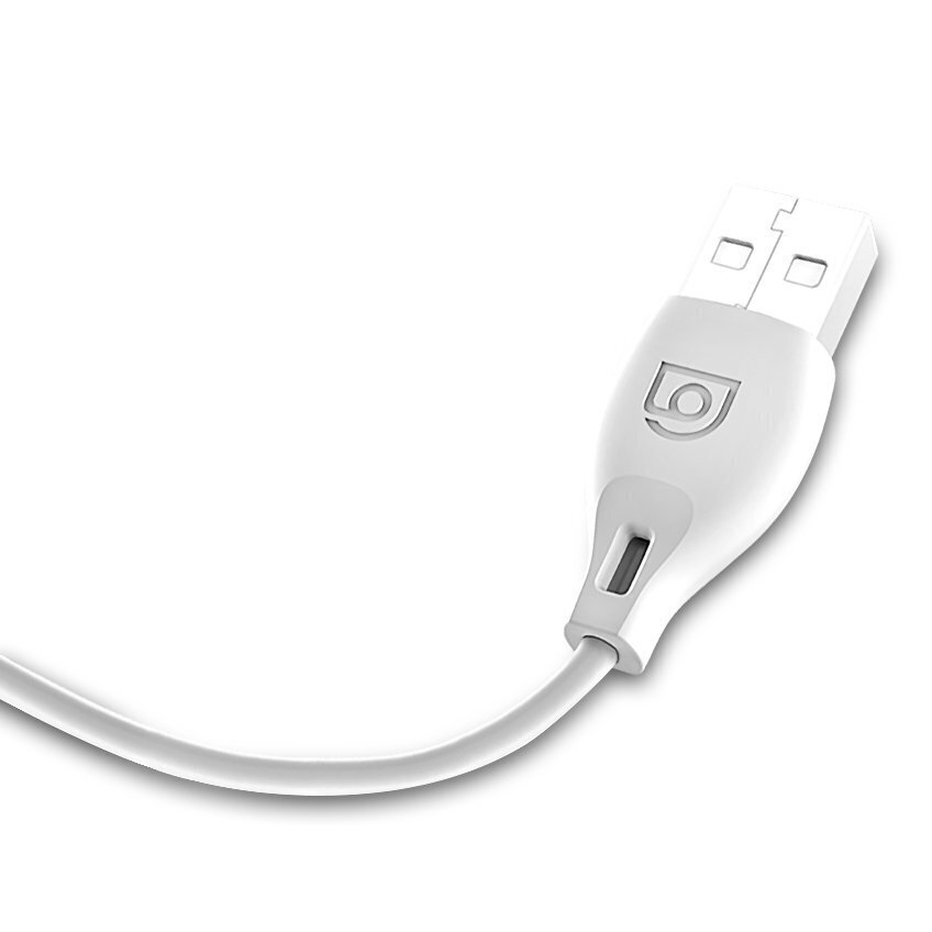 Dudao USB / Lightning andmelaadimiskaabel 2,4A 1m valge (L4L 1m valge) цена и информация | Mobiiltelefonide kaablid | kaup24.ee