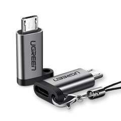 Переходник Ugreen USB Type C на micro USB, серый (50590) цена и информация | Borofone 43757-uniw | kaup24.ee