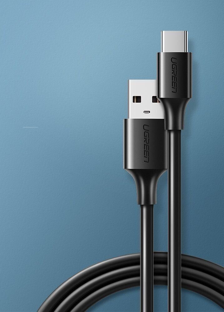 Ugreen USB – C-tüüpi USB-kaabel 3A 3m must (60826) hind ja info | Mobiiltelefonide kaablid | kaup24.ee