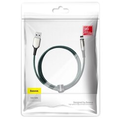 Baseus Zinc magnetiline USB-kaabel – Lightning 2A 1m roheline (CALXC-H06) hind ja info | Mobiiltelefonide kaablid | kaup24.ee