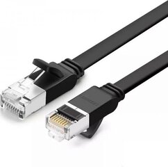 Ugreen lame Etherneti patchcord-kaabel RJ45 Cat 6 UTP 1000 Mbps 1 m must (NW101 50184) цена и информация | Кабели и провода | kaup24.ee