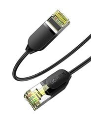 Network cable UGREEN NW149, Ethernet RJ45, Cat.7, FTP, 2m (black) цена и информация | Кабели и провода | kaup24.ee