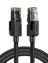 UGREEN NW135 Cat 6 U/UTP Braid Ethernet RJ45 Cable 3m (black) hind ja info | Kaablid ja juhtmed | kaup24.ee