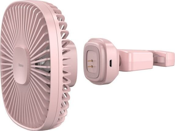 Car fan / fan Baseus Natural Wind (pink) hind ja info | Turvasüsteemid ja 12V seadmed | kaup24.ee