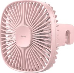 Car fan / fan Baseus Natural Wind (pink) hind ja info | Turvasüsteemid ja 12V seadmed | kaup24.ee