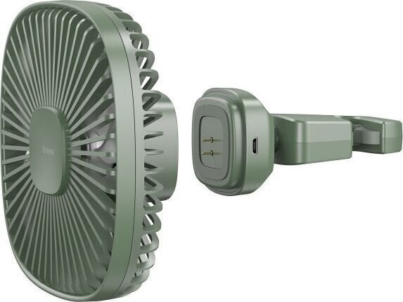 Car fan / fan Baseus Natural Wind (green) hind ja info | Turvasüsteemid ja 12V seadmed | kaup24.ee