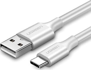 UGREEN Gold-plated USB-C cable 2m White kaina ir informacija | Mobiiltelefonide kaablid | kaup24.ee
