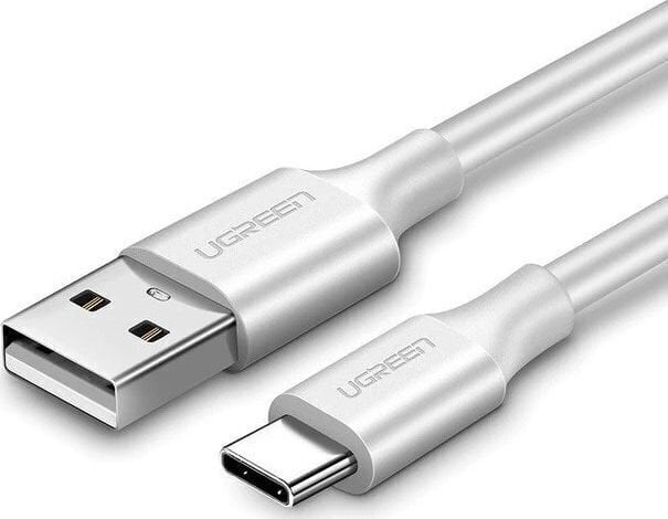 UGREEN Gold-plated USB-C cable 2m White цена и информация | Mobiiltelefonide kaablid | kaup24.ee