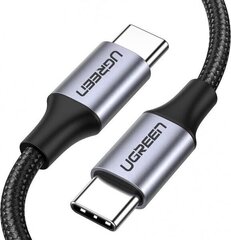 Ugreen USB Type C - USB Type C cable Quick Charge 480 Mbps 60 W 3 A 1 m black and gray (US261 50150) цена и информация | Кабели для телефонов | kaup24.ee