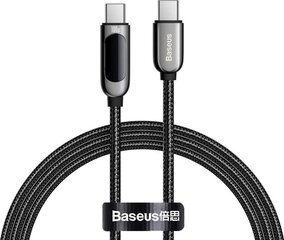 Baseus Display Cable USB-C to Type-C 100W 1m (black) hind ja info | Mobiiltelefonide kaablid | kaup24.ee