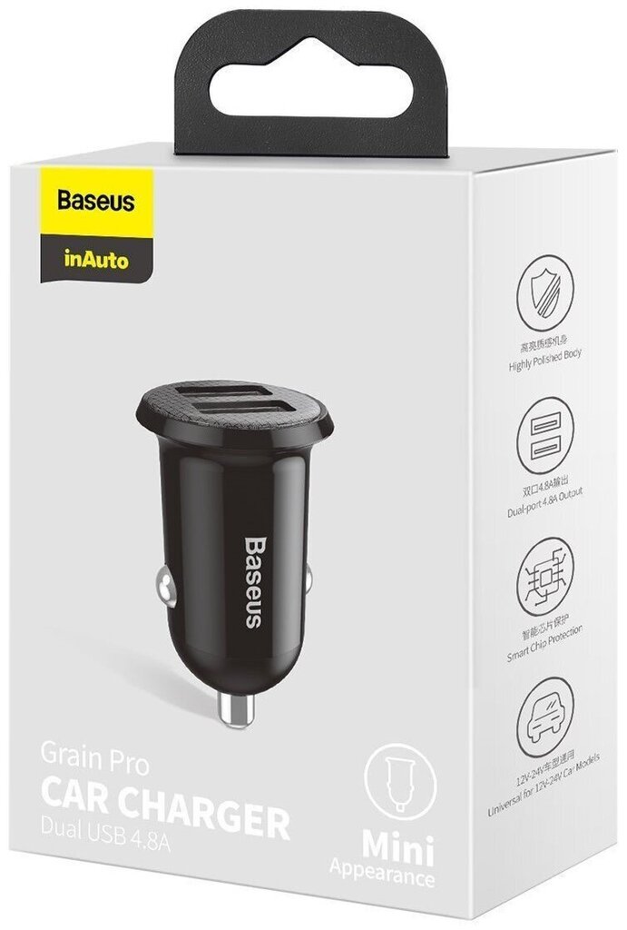 Baseus CCALLP-01 Grain Pro hind ja info | Mobiiltelefonide laadijad | kaup24.ee