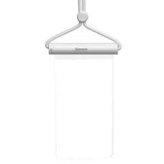 Baseus transparent waterproof phone case bag for swimming pool beach white (ACFSD-E02) цена и информация | Чехлы для телефонов | kaup24.ee