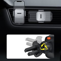 Uchwyt samochodowy Baseus Easy Control Clamp do kratki (szary) hind ja info | Mobiiltelefonide hoidjad | kaup24.ee
