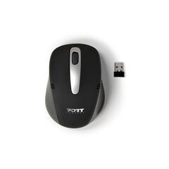 Мышь Mouse Sedona Wireless Optical USB mouse Port Designs, черная цена и информация | Мыши | kaup24.ee