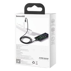 Baseus Superior USB - USB Typ C fast charging data cable 66 W (11 V / 6 A) Huawei SuperCharge SCP 1 m black (CATYS-01) цена и информация | Кабели для телефонов | kaup24.ee