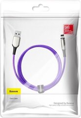 Baseus Zinc magnetiline USB-kaabel – Lightning 2A 1m violetne (CALXC-H05) hind ja info | Mobiiltelefonide kaablid | kaup24.ee