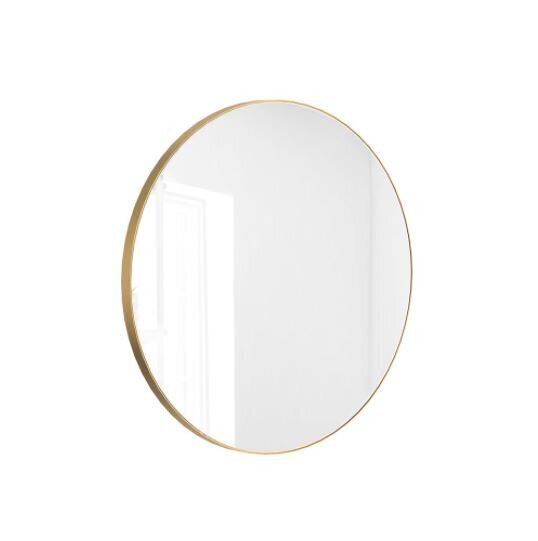 Ümmargune peegel Valo kuldne 70 cm hind ja info | Peeglid | kaup24.ee