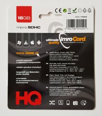 Card IMRO 4, 16GB цена и информация | Карты памяти | kaup24.ee
