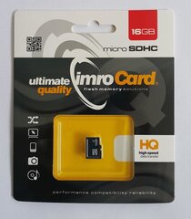 Card IMRO 4, 16GB цена и информация | Карты памяти | kaup24.ee