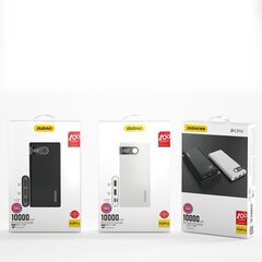 Dudao akupank 10000 mAh 2x USB / USB Typ C / micro USB 2 A valge LED-ekraaniga (K9Pro-01) hind ja info | Akupangad | kaup24.ee