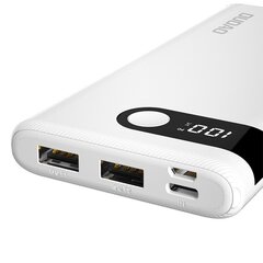 Dudao akupank 10000 mAh 2x USB / USB Type C / micro USB 2 A musta LED-ekraaniga (K9Pro-02) цена и информация | Зарядные устройства Power bank | kaup24.ee