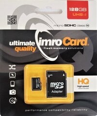 Imro 10, 128GB, UHS-I ADP hind ja info | Mobiiltelefonide mälukaardid | kaup24.ee