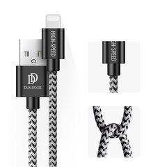 Dux Ducis K-ONE Series set 5x USB - Lightning nylon cable (2x 1 m, 2x 2 m, 1x 3 m) 2 A black цена и информация | Кабели для телефонов | kaup24.ee