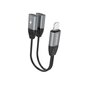 Dudao kõrvaklappide adapter Lightning kuni 2x Lightning adapter muusika ja laadimise jaoks, hall (L17i hall) hind ja info | USB jagajad, adapterid | kaup24.ee