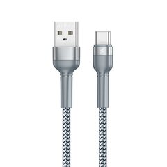 Remax USB – USB Type C kaabel laadimis-andmeedastus 2,4 A 1 m hõbedane (RC-124a hõbe) цена и информация | Кабели для телефонов | kaup24.ee