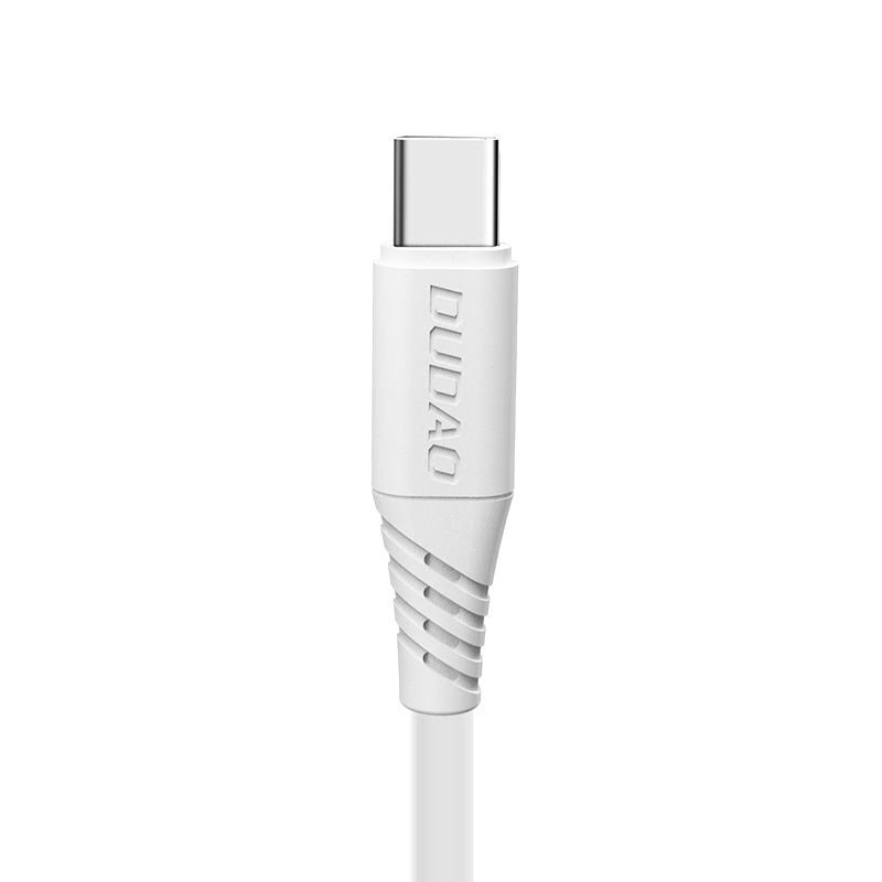 Dudao USB / USB Type C kiirlaadimise andmekaabel 5A 2m valge (L2T 2m valge) hind ja info | Mobiiltelefonide kaablid | kaup24.ee