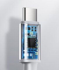 Кабель Baseus USB Type C - USB Type C Power Delivery Quick Charge 100 Вт 5 А, 1 м, белый (CATGD-02) цена и информация | Кабели для телефонов | kaup24.ee