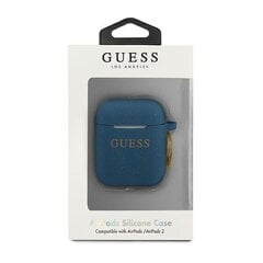 GUACCSILGLBL Guess silikoonümbris for Airpods 1/2 Blue hind ja info | Kõrvaklappide tarvikud | kaup24.ee