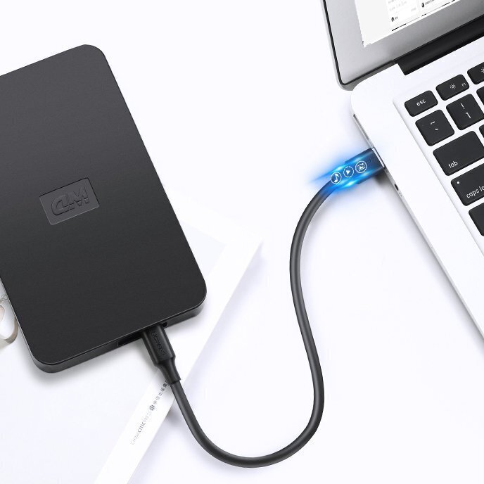 Ugreen USB – mini-USB-kaabel 480 Mbps 1,5 m must (US132 10385) hind ja info | Mobiiltelefonide kaablid | kaup24.ee