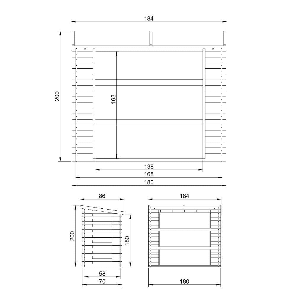 Puukuur Timbela M201-1 hind ja info | Kuurid ja aiamajad | kaup24.ee